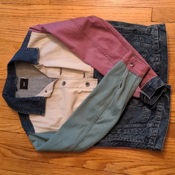 BDG Jackets & Blazers - Color Block Denim Jacket 80s/90s | Urban Outfitters